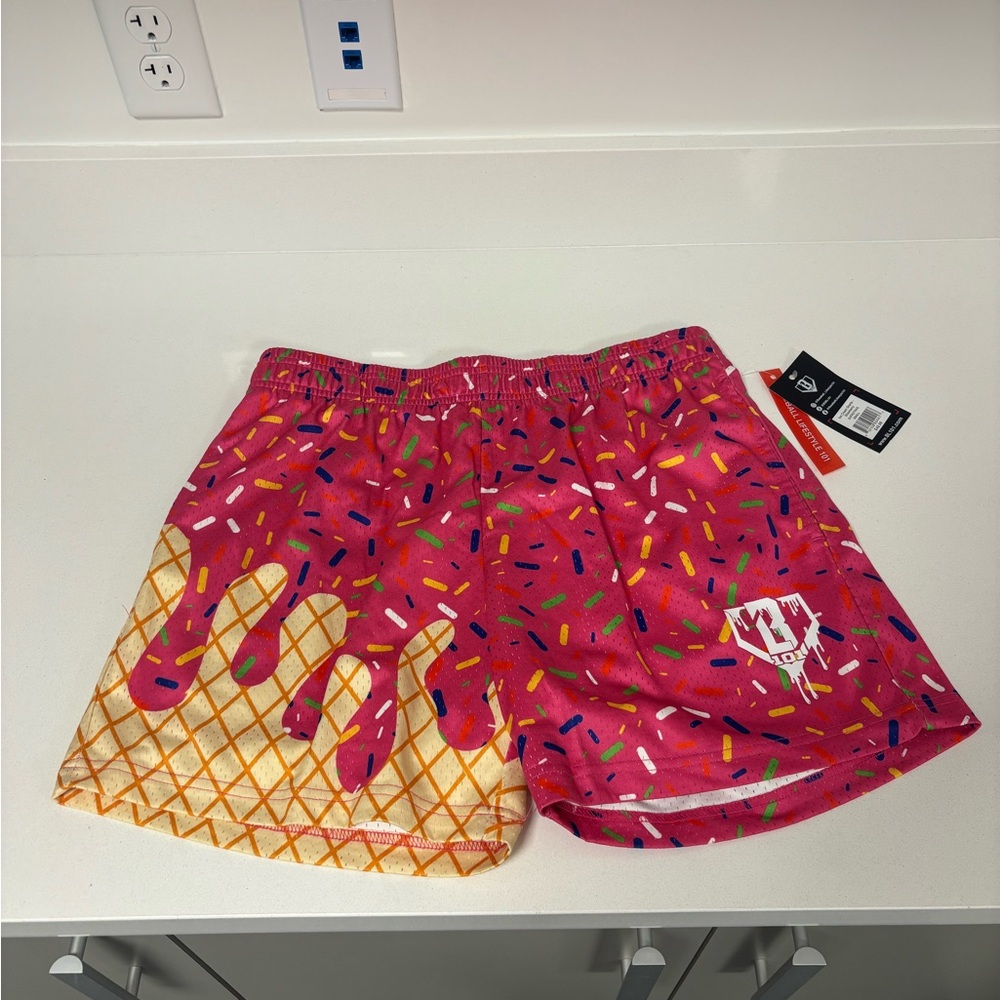 Baseball Lifestyle 101 - Pink Ice Cream Shorts - Size Small